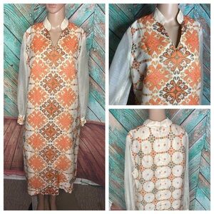 Vintage Alfred Shaheen Hawaiian Designer Dress